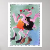 Flamingo Dance Poster (Voorkant)