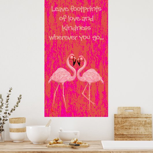 Flamingo Dance Poster (Keuken)
