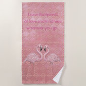 Flamingo Dance Strandlaken (Voorkant)