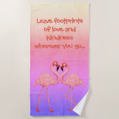 Flamingo Dance Strandlaken (Voorkant)