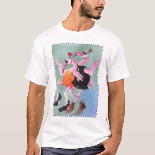 Flamingo Dance T-shirt (Voorkant)