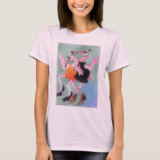 Flamingo Dance T-shirt (Voorkant)