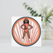 Flamingo Dancer A Feestdagenkaart (Staand voorkant)