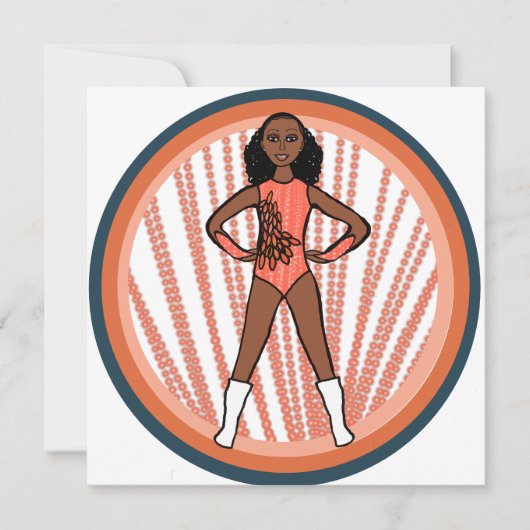 Flamingo Dancer A Feestdagenkaart (Voorkant)