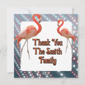 Flamingo Dancer A Feestdagenkaart (Achterkant)