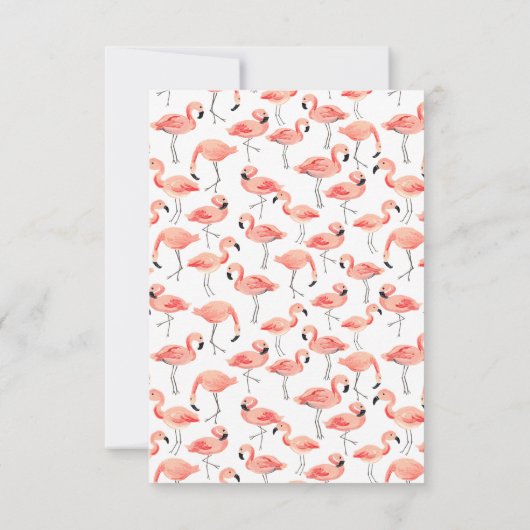 Flamingo Dank u Kaart (Achterkant)