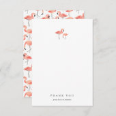 Flamingo Dank u Kaart (Voorkant / Achterkant)