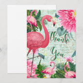 Flamingo Dank u Kaart (Voorkant / Achterkant)