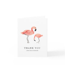 Flamingo Dank u Kaart