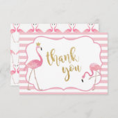 Flamingo Dank u Kaart (Voorkant / Achterkant)