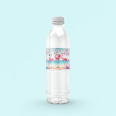 Flamingo Dans en Verjaardag Feest Waterfles Etiket