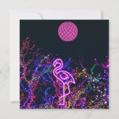 Flamingo dansen op het feest. kaart (Voorkant)