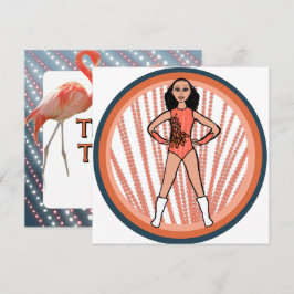 Flamingo Danser B Feestdagenkaart