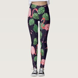 Flamingo Dark: Kleine Waterverf. Leggings