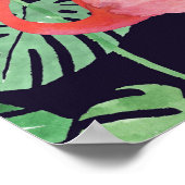 Flamingo Dark: Kleine Waterverf. Poster (Hoek)