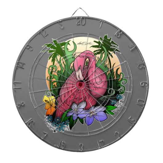 Flamingo Dartbord (Voorkant)