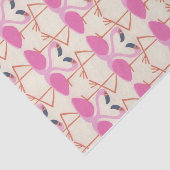 Flamingo Decor Tropische Vibes Exotische Vogel Zom Tissuepapier (Detail)