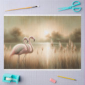 Flamingo Decoupage Tissue papier (Craft)