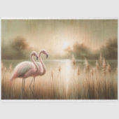 Flamingo Decoupage Tissue papier (Voorkant)
