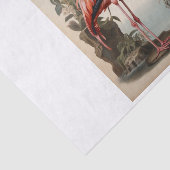 Flamingo decoupage tissue papier (Detail)