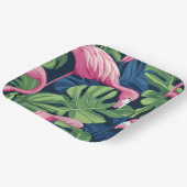 Flamingo Delight Paper-Bord Papieren Bordje (Gebogen)