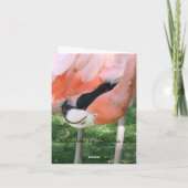 Flamingo Denken aan jou... Kaart (Achterkant)