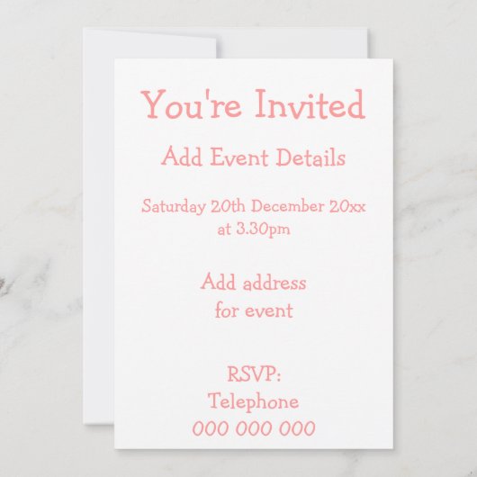 Flamingo Design Any Occasion Kaart (Achterkant)