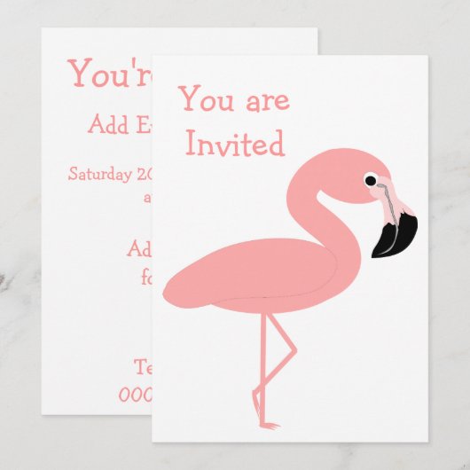 Flamingo Design Any Occasion Kaart (Voorkant / Achterkant)