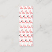 Flamingo Design Bladwijzer Contactkaartje (Achterkant)