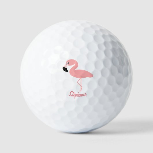 Flamingo Design Golfballen (Voorkant)