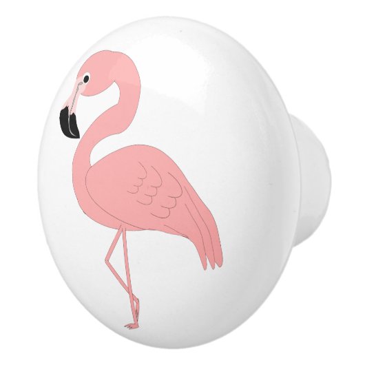 Flamingo Design Keramische Knop (Rechts)