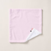 Flamingo Design Monogrammed Pink Bad Handdoek (Wasdoekje)