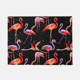 Flamingo Deurmat Kleurrijke vogels