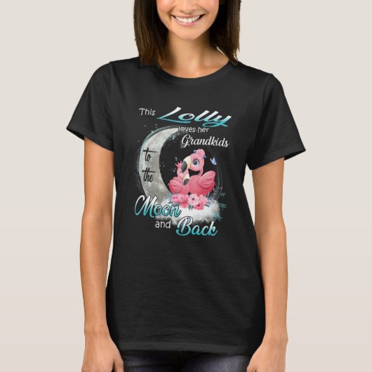 Flamingo Deze Lolly Liefheeft Van Haar Kleinkinder T-shirt (Voorkant)
