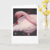 Flamingo dichte omhoog 1 kaart