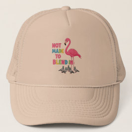 Flamingo die zich onderscheidt - Niet gemaakt om o Trucker Pet