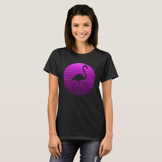 Flamingo Dier Tropic Roze Dier T-shirt (Voorkant volledig)