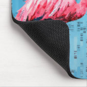 Flamingo Dierlijke Vogel Art Decor Verf Muismat (Hoek)