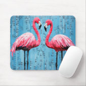Flamingo Dierlijke Vogel Art Decor Verf Muismat (Met muis)