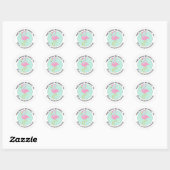 Flamingo Dit Boek Is Van Gepersonaliseerd Ronde Sticker (Vel)