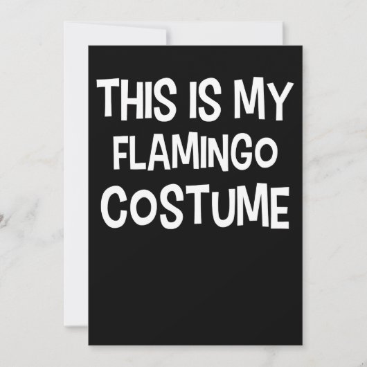 Flamingo | Dit is mijn flamingo kostuum Save The Date (Voorkant)