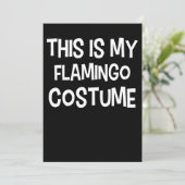 Flamingo | Dit is mijn flamingo kostuum Save The Date (Staand voorkant)