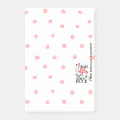 Flamingo Dotted - Wat de kudde Post-it® Notes (Voorkant)