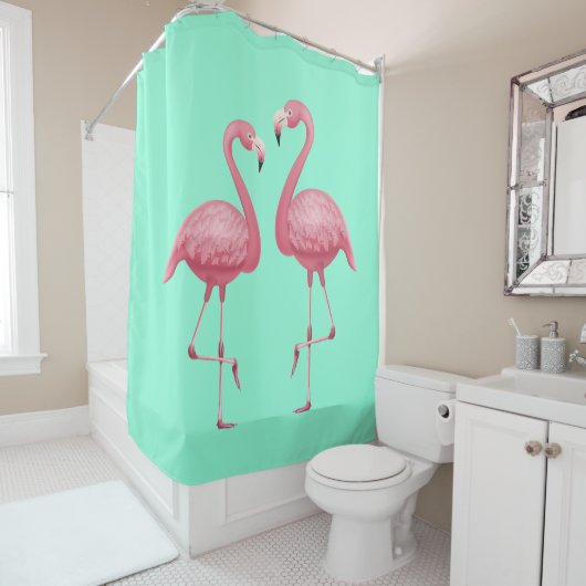 Flamingo Douchegordijn (In situ)