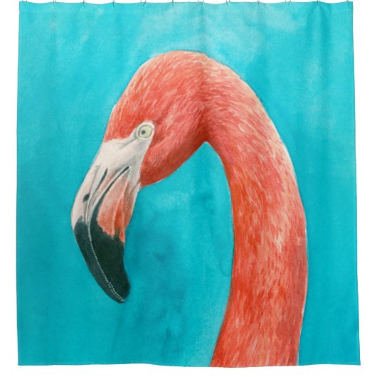 Flamingo Douchegordijn (Voorkant)