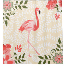 Flamingo Douchegordijn
