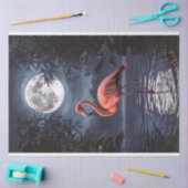 Flamingo Dramatische Volle Maan Decoupage Tissuepapier (Craft)