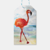 Flamingo Drawing Custom Gift Labels Cadeaulabel (Voorkant)