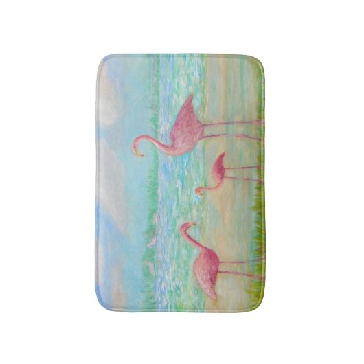 FLAMINGO DREAMING BADMAT (Voorkant Verticaal)