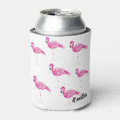 Flamingo drink blikjeskoeler (Blikje Voorkant)